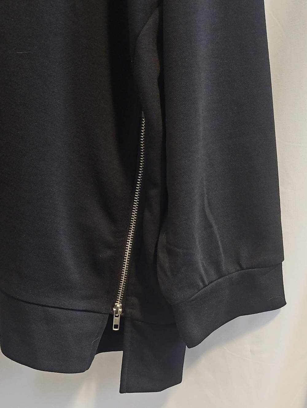 NWT 4X Black Side Zip Sweatshirt Plus Size - Picture 3 of 11